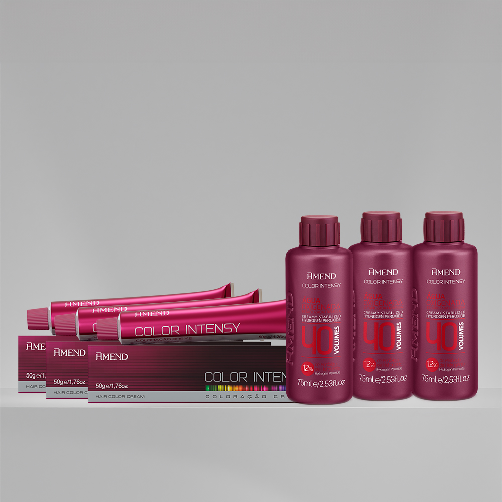 kit color intensy 12.0 louro claro natural especial + OX 40 | 6 produtos